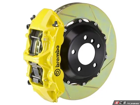 Brembo 01-06 M3 (E46), 06-08 Z4 M-Coupe/Roadster (E85, E86), Front, Slotted, Yellow, 6 Piston, 380x32 2-Piece