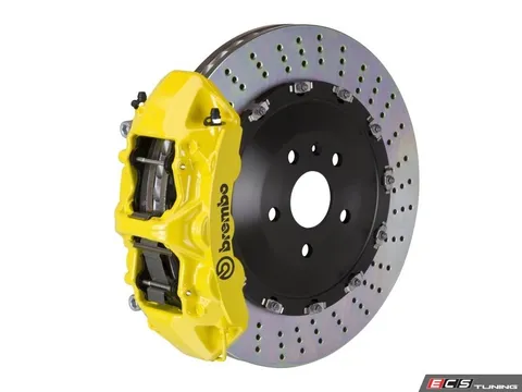 Brembo 15+ M3 (F80), 15+ M4 (F82), Front, Drilled, Yellow, 6 Piston, 405x34 2-Piece