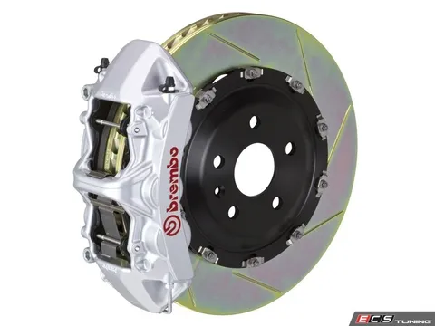Brembo 15+ M3 (F80), 15+ M4 (F82), Front, Slotted, Silver, 6 Piston, 380x34 2-Piece