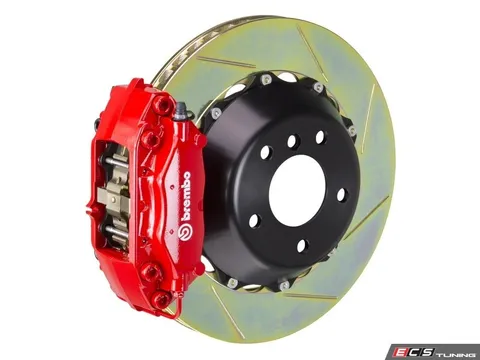 Brembo 01-06 M3 (E46), Rear, Slotted, Red, 4 Piston, 345x28 2-Piece