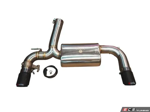 Valvetronic Designs Valved Sport Axle-Back Exhaust System - 3.5" 1x1 Carbon Fiber Tips