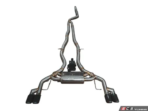 Valvetronic Designs Valved Sport Cat-Back Exhaust System - 1x1 Carbon Fiber Tips