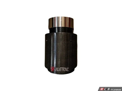 Valvetronic Designs Universal Single Exhaust Tip - 4.0" - 1x1 Carbon Fiber