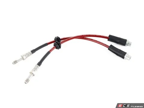 ECS Exact-Fit Stainless Steel Brake Lines - Rear