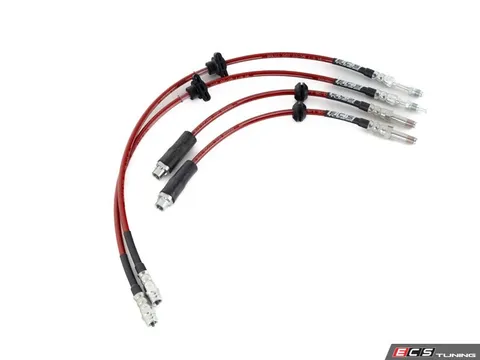ECS Exact-Fit Stainless Steel Brake Lines - Front And Rear