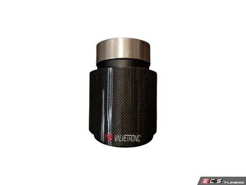 Valvetronic Designs Universal Single Exhaust Tip - 3.5" - 1x1 Carbon Fiber