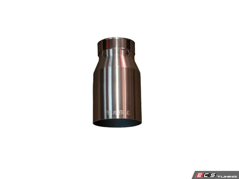 Valvetronic Designs Universal Single Exhaust Tip - 3.5" - Single Wall Brushed Steel
