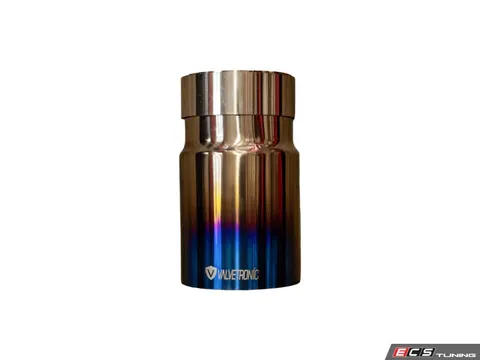 Valvetronic Designs Universal Single Exhaust Tip - 4.0" - Raw Burnt Titanium