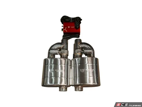 Valvetronic Designs Universal Valved Muffler Kit - Single Inlet / Single Outlet - 2.5" (63mm) - 2 Mufflers