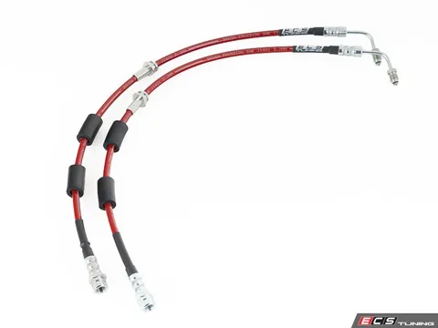 ECS Exact-Fit Stainless Steel Brake Lines - Front