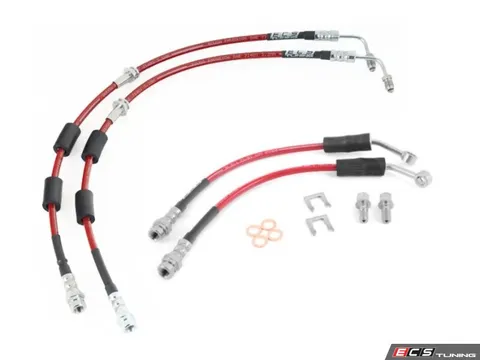 ECS Exact-Fit Stainless Steel Brake Lines - Complete Kit