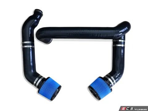 Burger Motorsports BMS Front Mount Performance Silicone Intake - Blue Filters