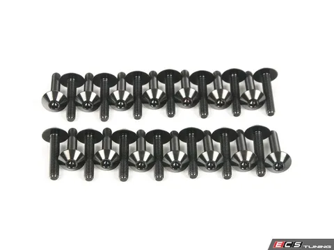 Vargas Turbo Technologies Titanium Valve Cover Hardware Upgrade - Black