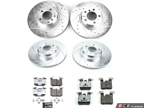 Power Stop Z26 Street Warrior Brake Kit - Front and Rear