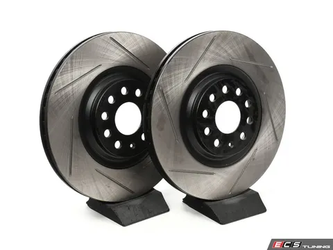 Emmanuele Design Front Slotted Brake Rotors - Pair (340x30)