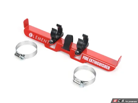 Element Roll Bar Extinguisher Mount - Hi-Vis Red