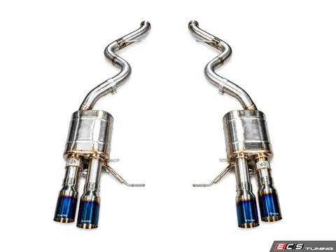 Valvetronic Designs Valved Stainless Axle-Back Exhaust System - 3.5" Burnt Tips