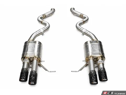 Valvetronic Designs Valved Stainless Axle-Back Exhaust System - 3.5" Forged Carbon Tips