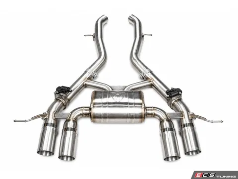 Valvetronic Designs Valved Sport Axle-Back Stainless Exhaust System - 3.5" Brushed Steel Tips