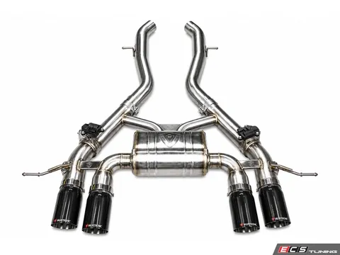 Valvetronic Designs Valved Sport Axle-Back Stainless Exhaust System - 3.5" Black Tips