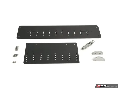 Rennline Euro Tow Hook Mounted License Plate Bracket