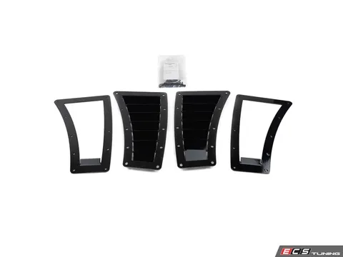 CJM Industries Tapered Hood Vent W/ Rain Tray - Semi-Gloss Black