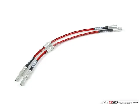 ECS Exact-Fit Stainless Steel Brake Lines - Rear