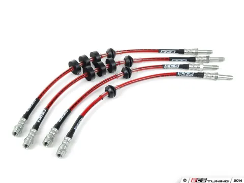 ECS Front & Rear Exact-Fit Stainless Steel Brake Lines - Kit