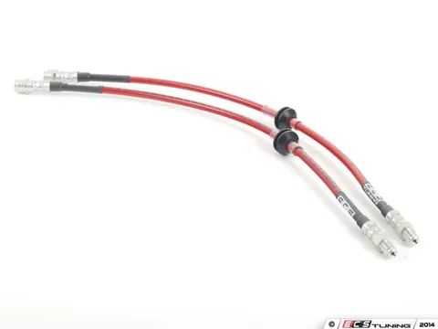 ECS Exact-Fit Stainless Steel Brake Line - Front