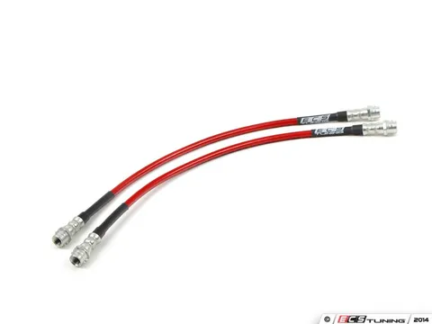 ECS Exact-Fit Stainless Steel Brake Lines - Rear