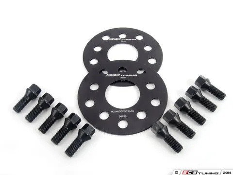 ECS ECS Wheel Spacer & Bolt Kit - 3mm With Black Conical Seat Bolts