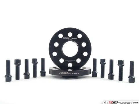 ECS ECS Wheel Spacer & Bolt Kit - 17.5mm With Black Ball Seat Bolts