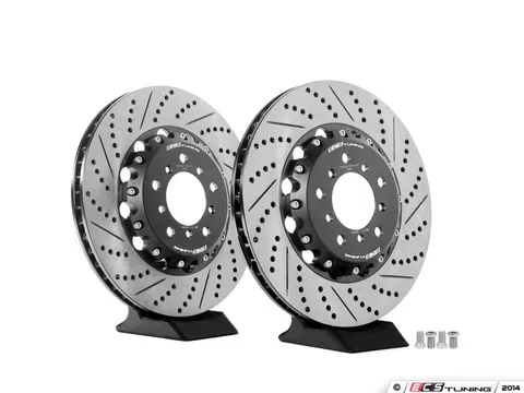 ECS 2-Piece Lightweight Front Brake Rotors - Pair (345x28)