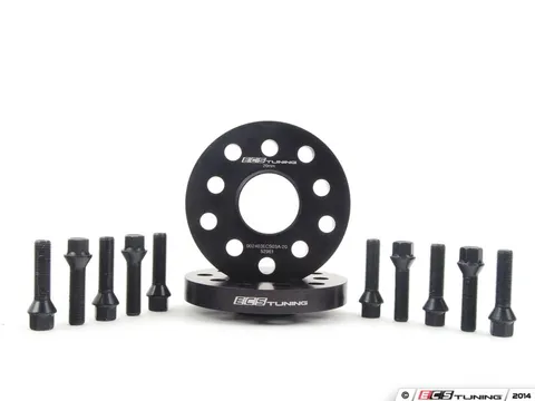 ECS ECS Wheel Spacer & Bolt Kit - 20mm With Black Conical Seat Bolts