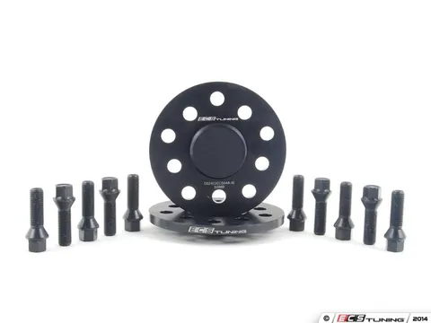 ECS ECS Wheel Spacer And Bolt Kit - 10mm With Black Conical Seat Bolts