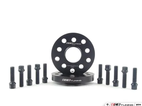ECS ECS Wheel Spacer & Bolt Kit - 20mm With Black Ball Seat Bolts