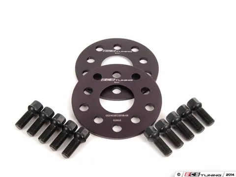 ECS ECS Wheel Spacer & Bolt Kit - 6mm With Black Ball Seat Bolts