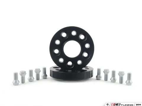 H&R DRA Series Trak Spacers - 25mm (1 Pair) Black