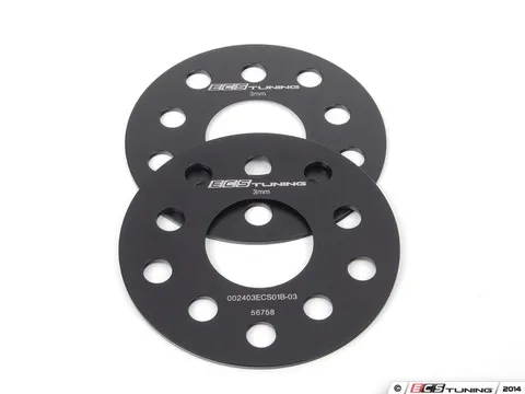 ECS ECS Wheel Spacers - 3mm (Pair)
