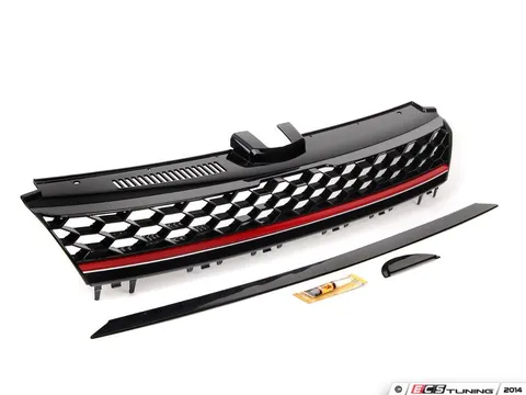 ECS GTI Badgeless Lighting Package Grille - With Red Strip