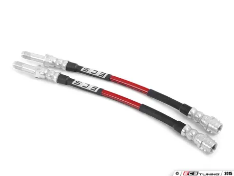 ECS Exact-Fit Stainless Steel Brake Lines - Rear