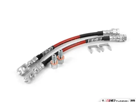 ECS Exact-Fit Stainless Steel Brake Lines - Rear