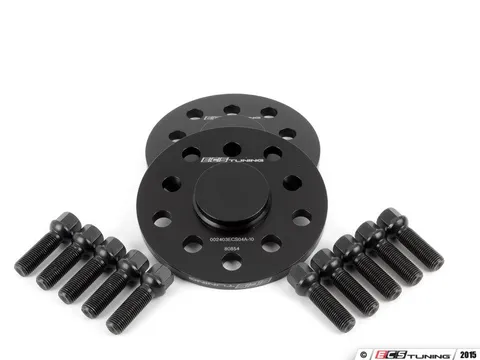 ECS ECS Wheel Spacer & Bolt Kit - 10mm With Black Ball Seat Bolts