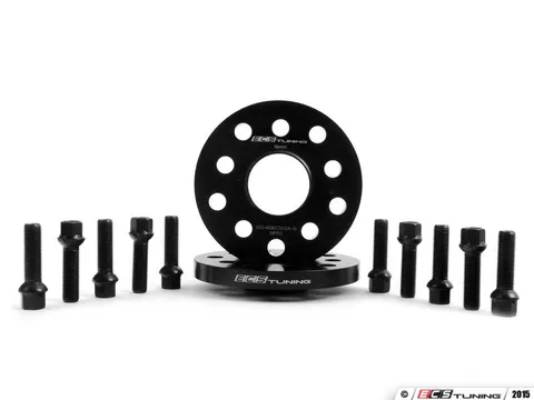 ECS ECS Wheel Spacer & Bolt Kit - 15mm With Black Ball Seat Bolts