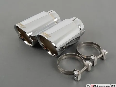 ECS ECS UNIVERSAL Swivel Exhaust Tips - 3.5" Chrome - Pair
