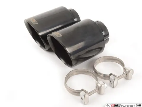 ECS ECS UNIVERSAL Swivel Exhaust Tips - 4.0" Black Chrome - Pair
