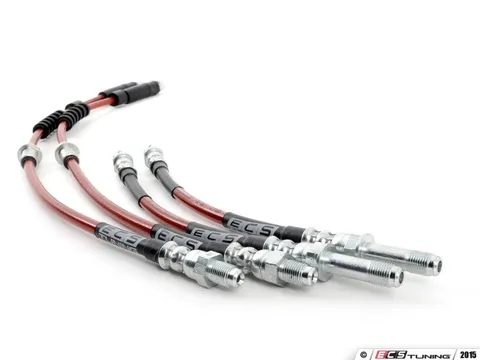 ECS Exact-Fit Stainless Steel Brake Lines - Front and Rear Kit