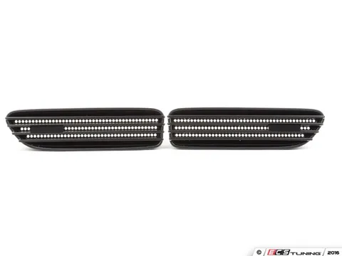 ECS E46 M3 Fender Blackout Grille Set - Matte Black