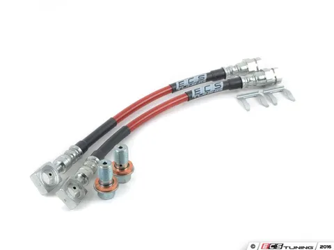 ECS Exact-Fit Stainless Steel Brake Lines - Rear