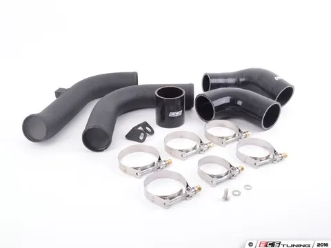 ECS High Flow Turbo Outlet Pipe Kit - Wrinkle Black